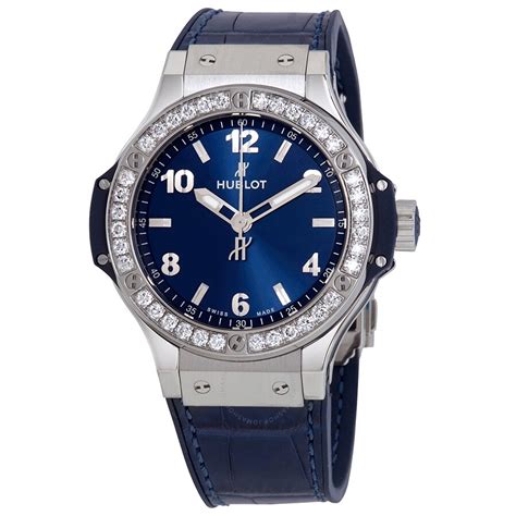 Hublot Big Bang Diamond Blue Dial Ladies Watch 